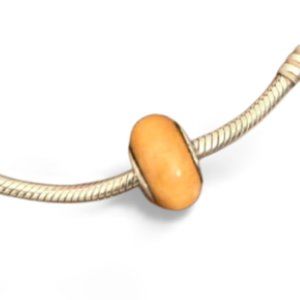 Pandora Pau Amarelo Wood and Sterling Silver Charm